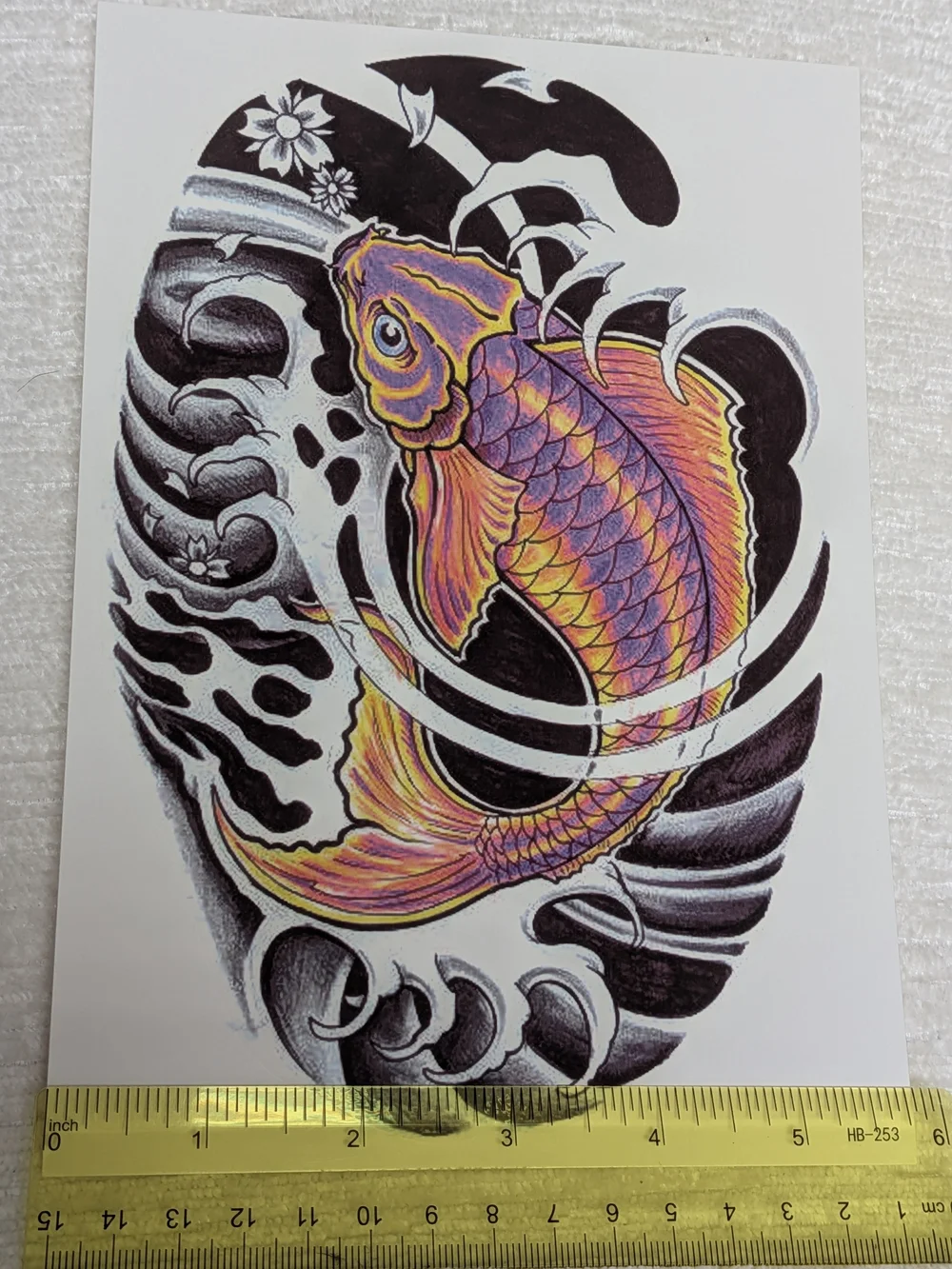 Temporary Tattoos Large Sized Set Of 8 Owls ,Eagles, Snakes, Skulls, Etc